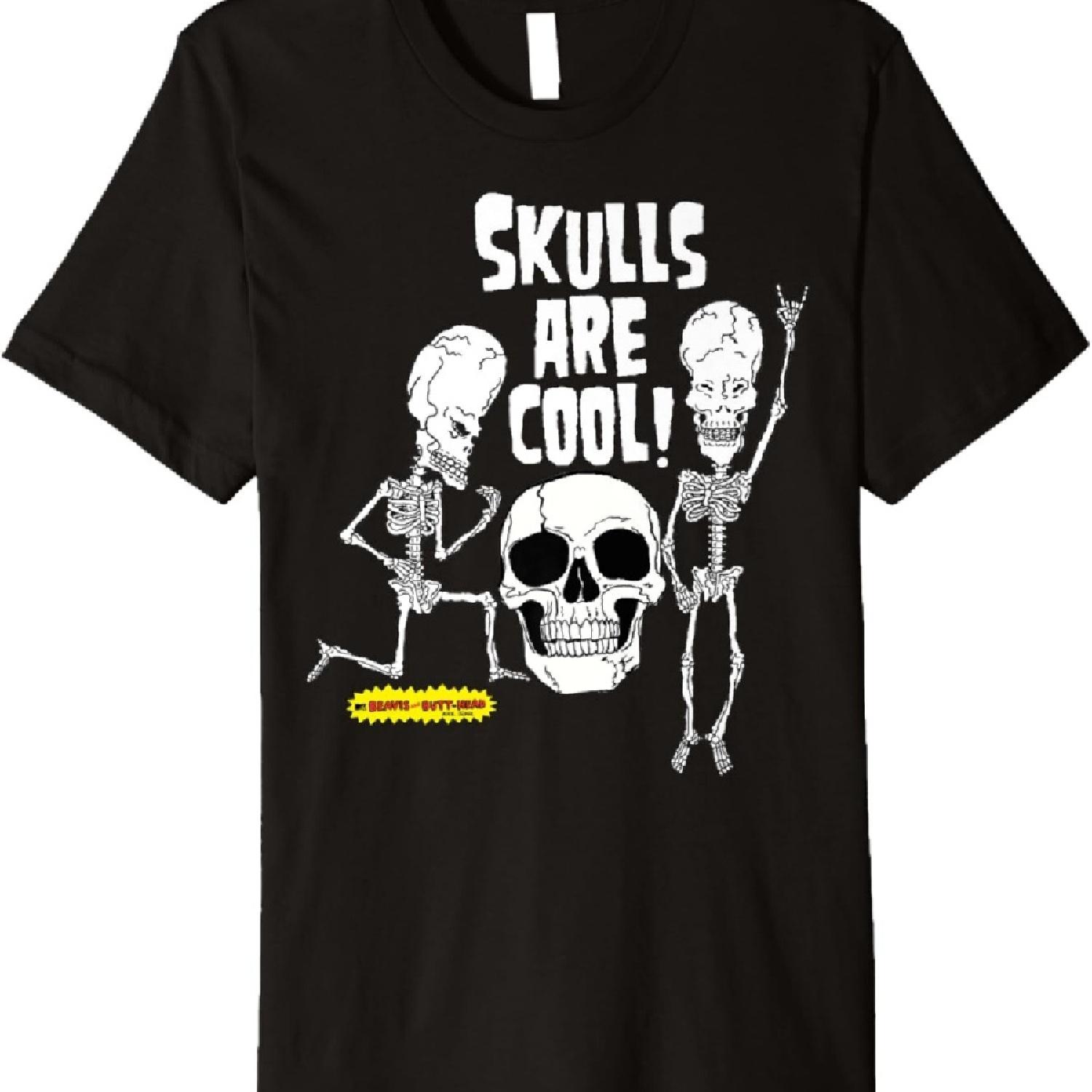 Beavis and Butt-Head Skeletons Skulls Are Cool Premium T-Shirt_1 S
Beavis and Butt-Head Skeletons Skulls Are Cool Premium T-Shirt_1 S