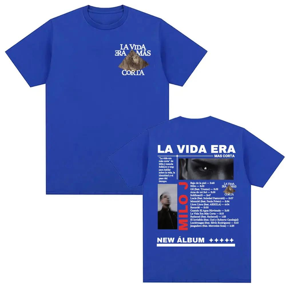 Rapper Milo J La Vida Era Mas Corta New Album Tour Graphic Tee Shirt Unisex Women Harajuku Hip Hop Short Sleeve Tshirts Streetwear 4XL
Rapper Milo J La Vida Era Mas Corta New Album Tour Graphic Tee Shirt Unisex Women Harajuku Hip Hop Short Sleeve Tshirts Streetwear 4XL