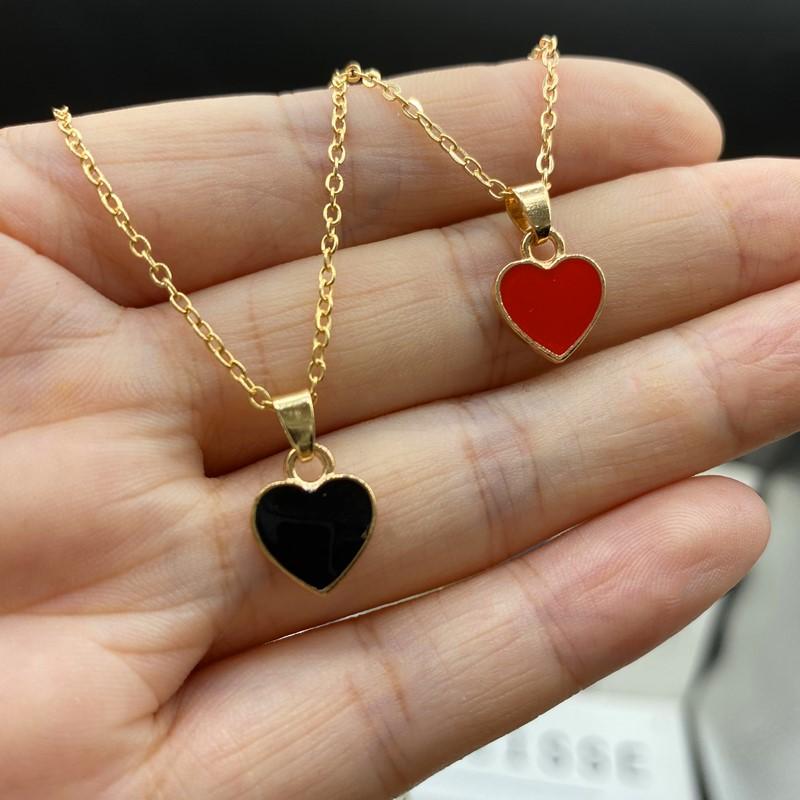 2 pcs Cute Lovely Heart Necklace Tiny Pendant Fashion Women Choker Necklace Gift for Friend Trendy Golden Color Party Zircon
2 pcs Cute Lovely Heart Necklace Tiny Pendant Fashion Women Choker Necklace Gift for Friend Trendy Golden Color Party Zircon