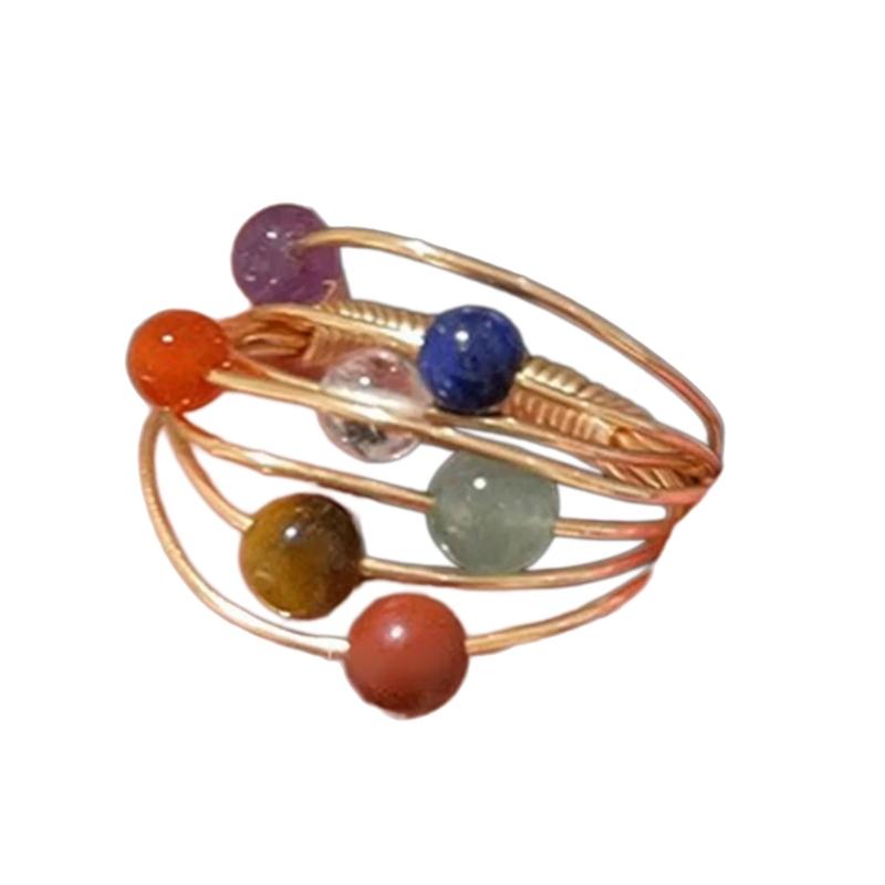 Colorful Beaded Rings Adjustable Rings Opening Rings Finger Open Rings Alloy Texture Suitable for Various Occasion
Colorful Beaded Rings Adjustable Rings Opening Rings Finger Open Rings Alloy Texture Suitable for Various Occasion