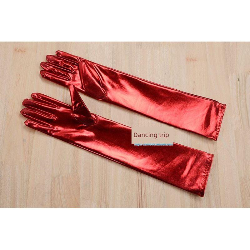 Перчатки K-style выше локтя из лакированной кожи, женские мягкие перчатки из ПУ кожи с пайетками, перчатки для танцевальных выступлений DS Red
Перчатки K-style выше локтя из лакированной кожи, женские мягкие перчатки из ПУ кожи с пайетками, перчатки для танцевальных выступлений DS Red