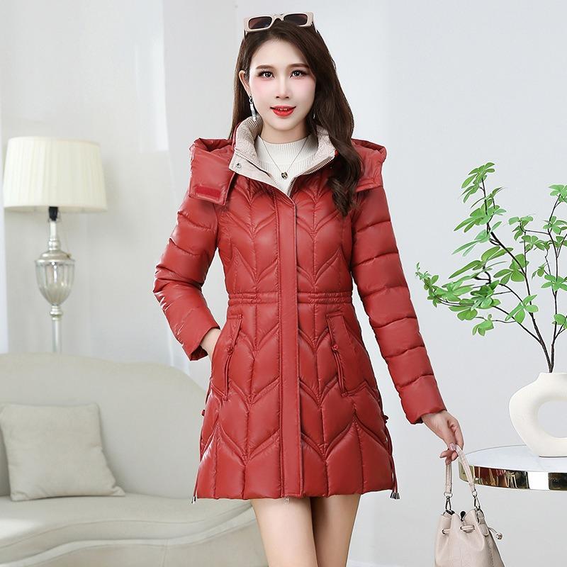 Lambskin Cotton-padded Clothing Medium and Long Women s Winter New Fashion Slim-fit Leave-in Cotton-padded Clothing Casual Thick Cotton-padded Jacket XXXXL червоний
Lambskin Cotton-padded Clothing Medium and Long Women s Winter New Fashion Slim-fit Leave-in Cotton-padded Clothing Casual Thick Cotton-padded Jacket XXXXL червоний