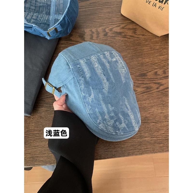 Ретро рваный деним кепка вперед женская весенне-осенняя универсальная кепка с козырьком для лица мужская модная стильная беретка M(56-58cm)
Ретро рваный деним кепка вперед женская весенне-осенняя универсальная кепка с козырьком для лица мужская модная стильная беретка M(56-58cm)
