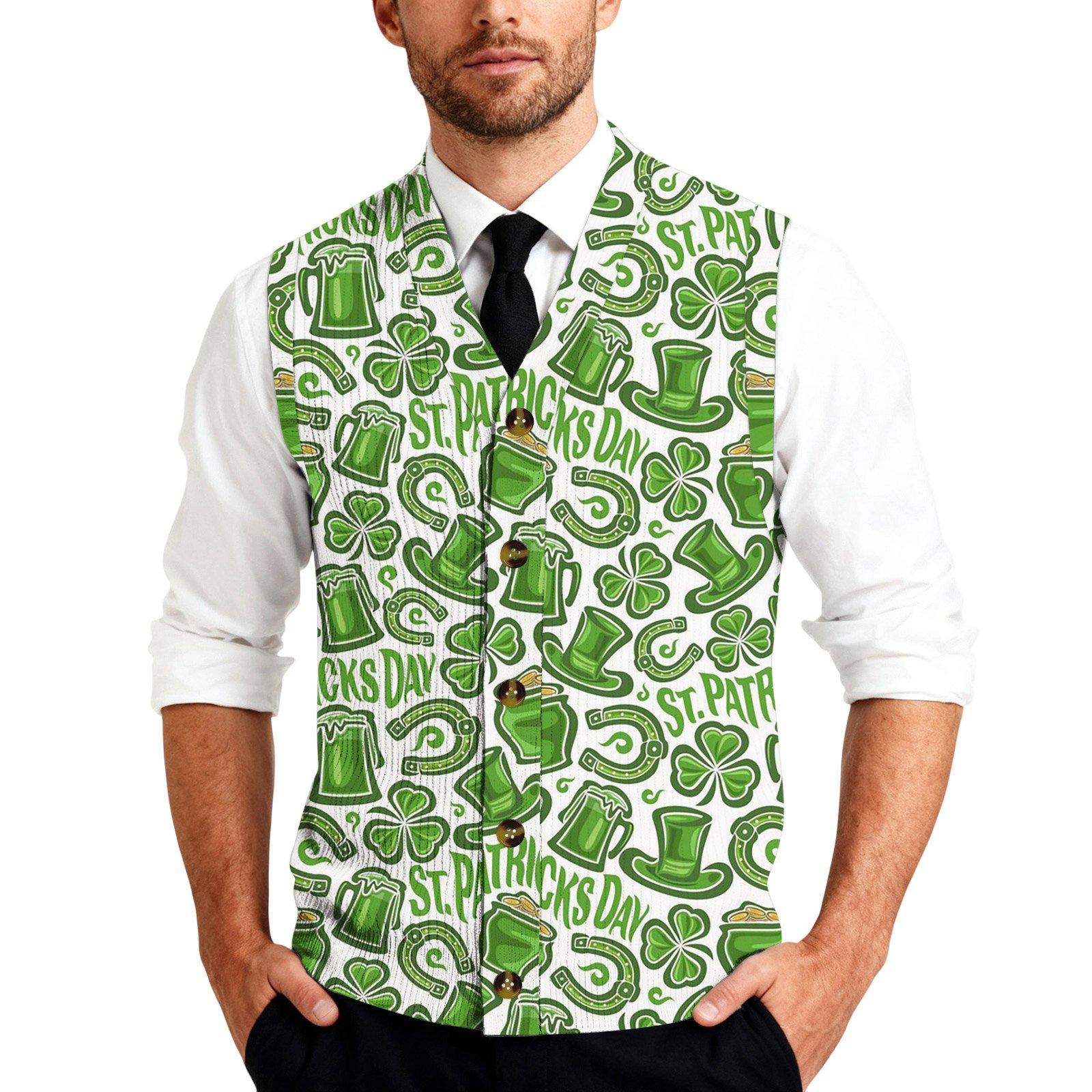 Men s St Patrick s Day Printed Knit Sleeveless Shirt Button Placket Vest Regular Fit Casual Layering Wear S циан
Men s St Patrick s Day Printed Knit Sleeveless Shirt Button Placket Vest Regular Fit Casual Layering Wear S циан