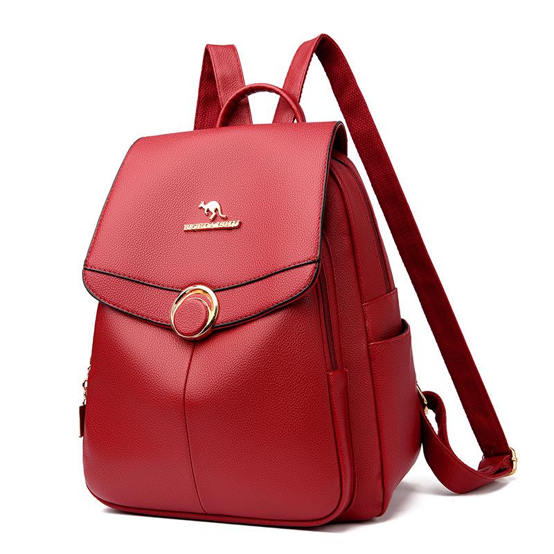 Stylish 2024 Korean Soft Leather Backpack: Versatile, Large-Capacity Travel & School Bag for Women. червоний
Stylish 2024 Korean Soft Leather Backpack: Versatile, Large-Capacity Travel & School Bag for Women. червоний