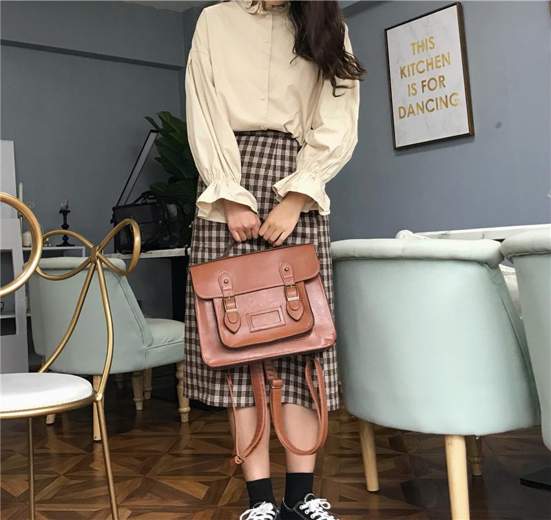 Korean vintage Women Backpacks preppy style student backpack multifunctial female shoulder bag women school bag ladies Totes коричневий
Korean vintage Women Backpacks preppy style student backpack multifunctial female shoulder bag women school bag ladies Totes коричневий