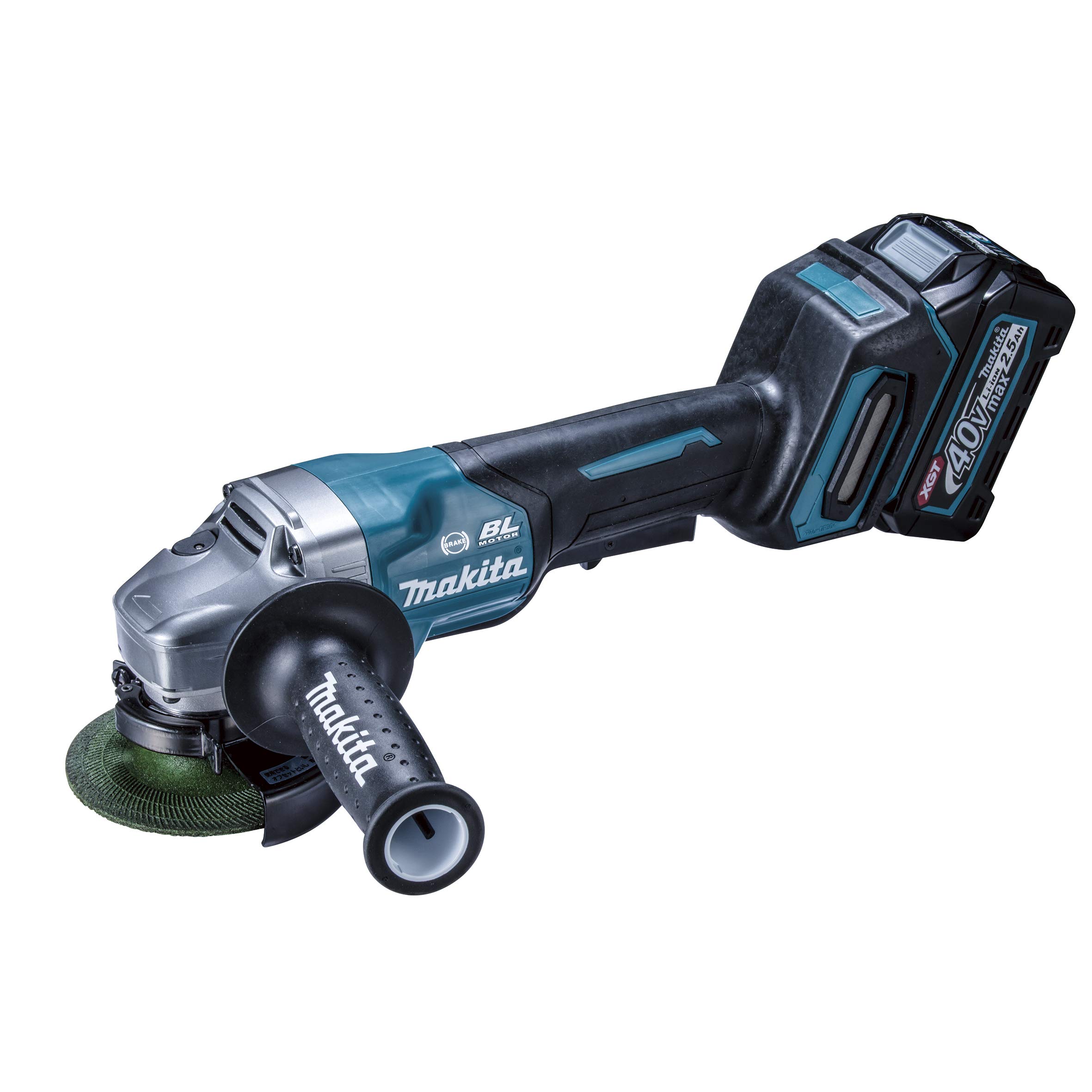 Makita 40Vmax 100mm rechargeable disc grinder with 2 and case GA009GRDX 2.5Ah batteries, charger,
Makita 40Vmax 100mm rechargeable disc grinder with 2 and case GA009GRDX 2.5Ah batteries, charger,