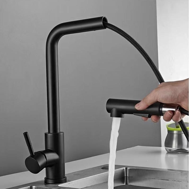 Pull-out Faucet Stainless Steel Seven-shaped for Kitchen and Bathroom With Hot and Cold Water Inlet Pipe Sink Telescopic Faucet чорний
Pull-out Faucet Stainless Steel Seven-shaped for Kitchen and Bathroom With Hot and Cold Water Inlet Pipe Sink Telescopic Faucet чорний