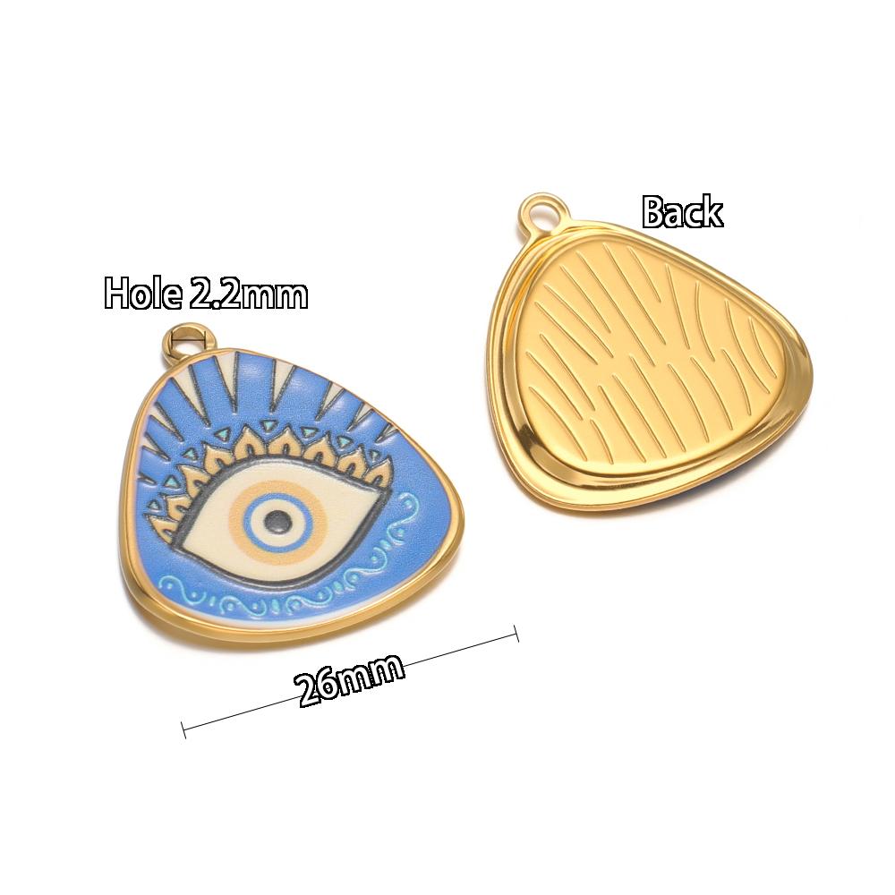 4pcs Stainless Steel Blue Lucky Eyes Enamel Pendant Charms for DIY Religion Necklace Jewelry Findings Bracelets Earrings Making
4pcs Stainless Steel Blue Lucky Eyes Enamel Pendant Charms for DIY Religion Necklace Jewelry Findings Bracelets Earrings Making