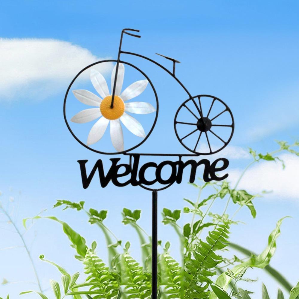 Exquisite Iron Sunflower Windmill Unique Bicycle Wind Spinners Garden Welcome Stake Outdoor
Exquisite Iron Sunflower Windmill Unique Bicycle Wind Spinners Garden Welcome Stake Outdoor