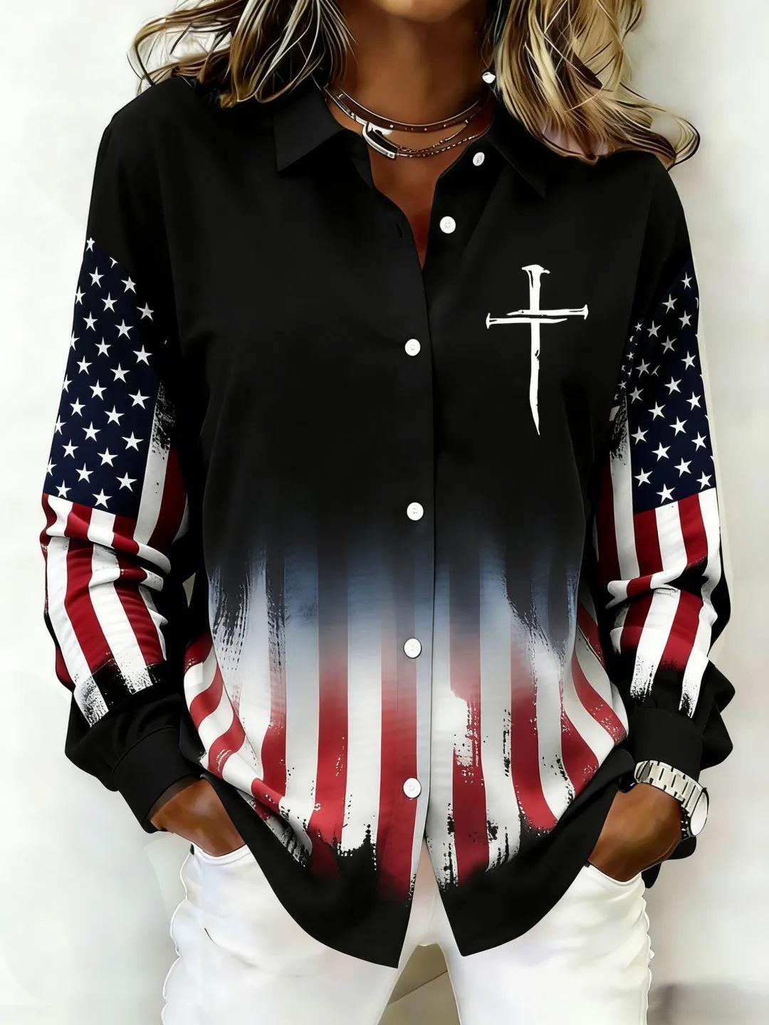 2026 Spring Women s 3D Print Long-Sleeve Casual Shirt 4XL
2026 Spring Women s 3D Print Long-Sleeve Casual Shirt 4XL