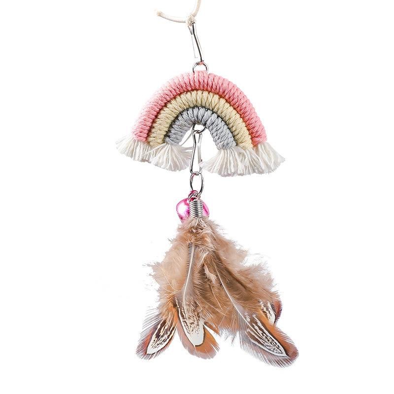 Product Self-hi Cat Teaser Hanging Door Rainbow Swing Elastic Sticker Cat Teaser Stick Clip Door Hanging Cat Boredom
Product Self-hi Cat Teaser Hanging Door Rainbow Swing Elastic Sticker Cat Teaser Stick Clip Door Hanging Cat Boredom