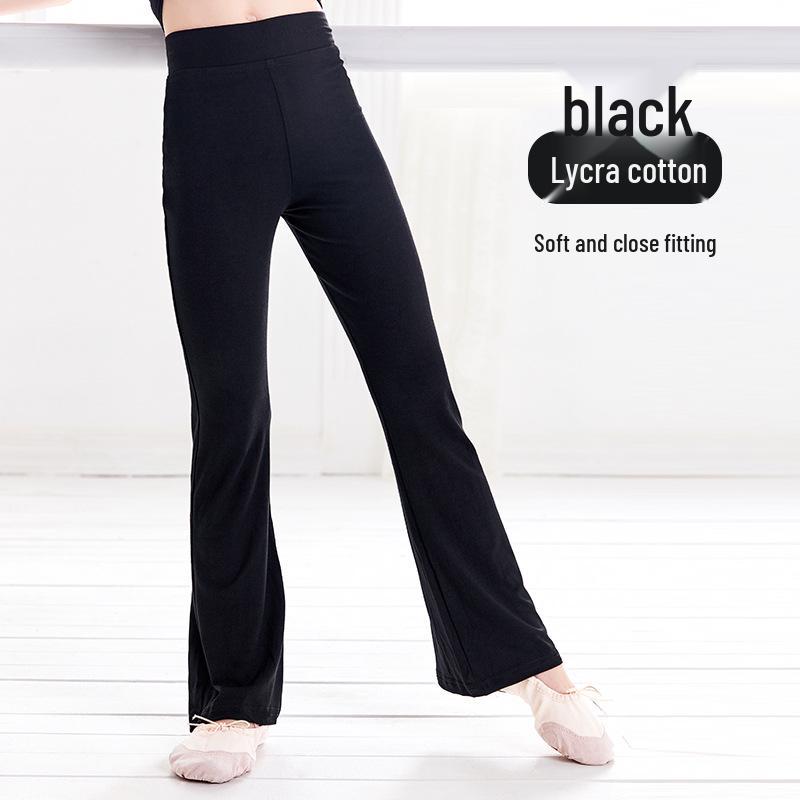 Дитячі чорні бавовняні штани для танців - Унісекс, розкльошені штани для джазу та латини, для літніх тренувань Size 110 (Height 110-120cm)
Дитячі чорні бавовняні штани для танців - Унісекс, розкльошені штани для джазу та латини, для літніх тренувань Size 110 (Height 110-120cm)