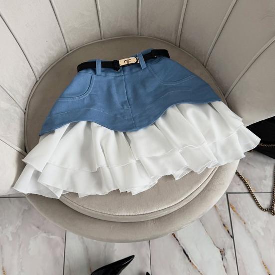 Women Summer Skirt High Waist Ruffle Hem Splicing Design Mini Skirt with Pockets Work Leisure A-line Style Skirt S чорний
Women Summer Skirt High Waist Ruffle Hem Splicing Design Mini Skirt with Pockets Work Leisure A-line Style Skirt S чорний