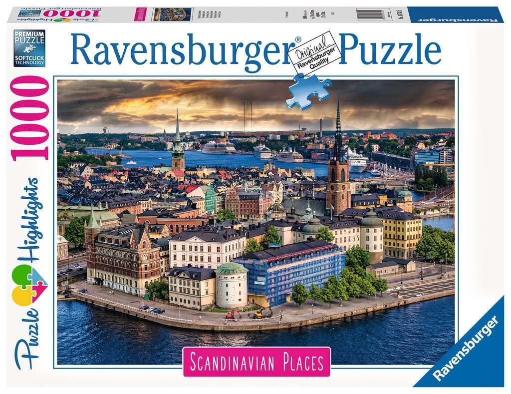 1000 Piece Jigsaw Puzzle Landscape and Landmarks Ravensburger 16742 5 Stockholm, Sweden
1000 Piece Jigsaw Puzzle Landscape and Landmarks Ravensburger 16742 5 Stockholm, Sweden