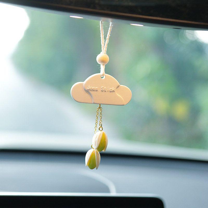 Cloud-Shaped Car Hanging Ornament for Rearview Mirror, Aromatherapy Fragrance Pendant, Healing Diffuser Stone, Simple Car Decoration Accessory White Cloud Pistachio Charm
Cloud-Shaped Car Hanging Ornament for Rearview Mirror, Aromatherapy Fragrance Pendant, Healing Diffuser Stone, Simple Car Decoration Accessory White Cloud Pistachio Charm