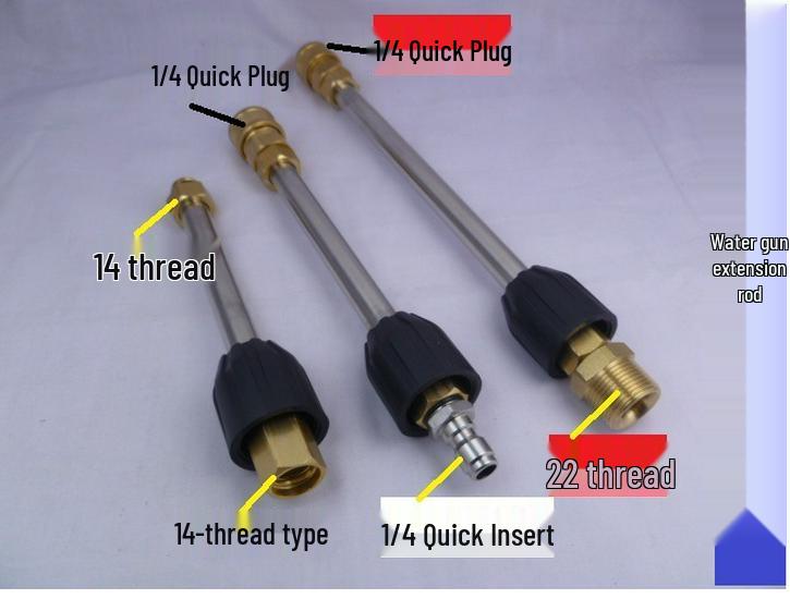 Pressure Washer Extension Rod with Bent 30cm 50 Fan-Shaped Nozzle Duckbill Head 15CM 14 Thread
Pressure Washer Extension Rod with Bent 30cm 50 Fan-Shaped Nozzle Duckbill Head 15CM 14 Thread