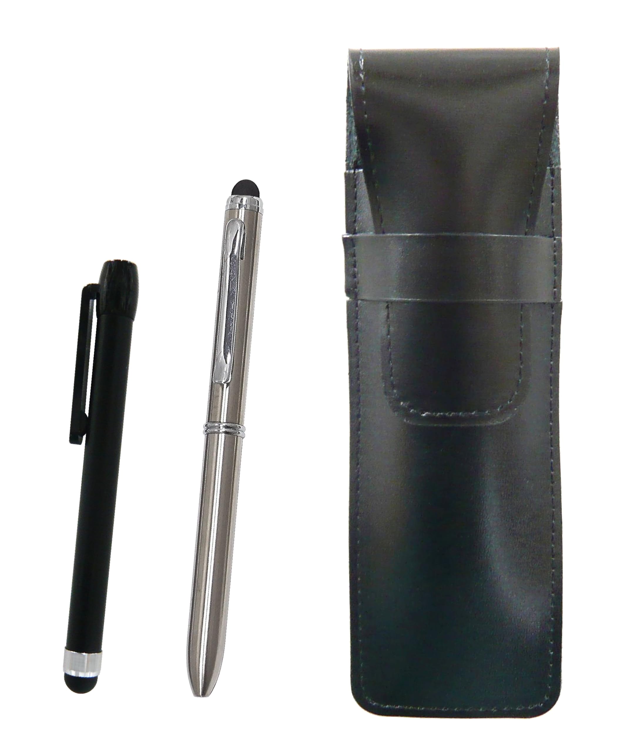 Slim cowhide pencil case metal touch stick black and smartphone touch stainless metal rotating ballpoint pen set black, 2-color ASB-ALB-QSJW703-ST
Slim cowhide pencil case metal touch stick black and smartphone touch stainless metal rotating ballpoint pen set black, 2-color ASB-ALB-QSJW703-ST