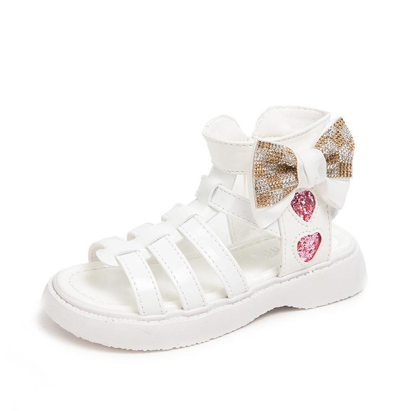 Summer Baby Newest Opentoed Roman Sandals Kids Fashion Princess Shoes Love Bow High Tube Side Zipper Girls Casual Flat Shoes 30
Summer Baby Newest Opentoed Roman Sandals Kids Fashion Princess Shoes Love Bow High Tube Side Zipper Girls Casual Flat Shoes 30