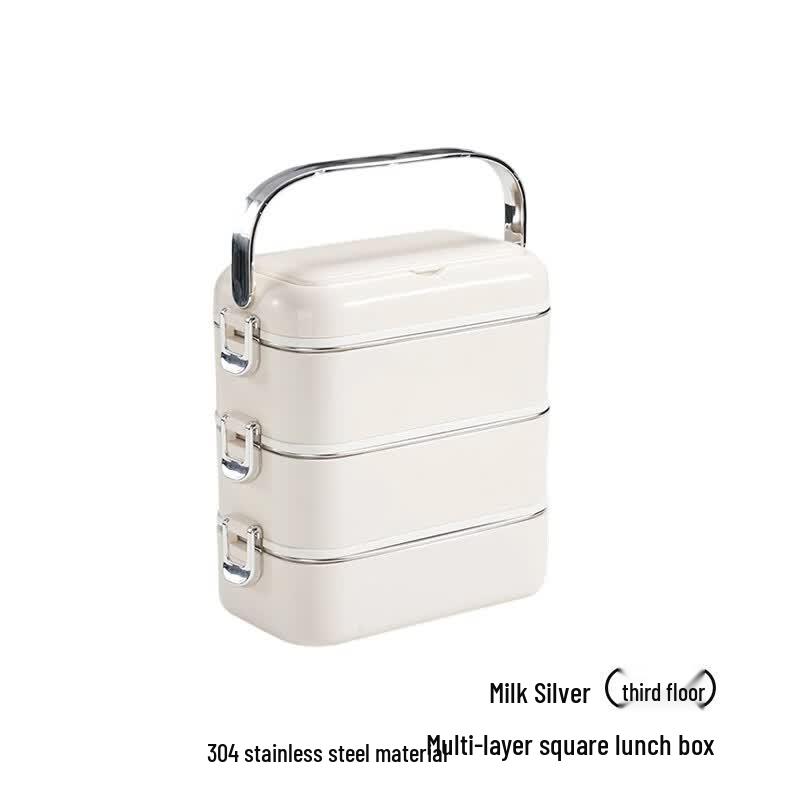 304 Stainless Steel 3-Layer Lunch Box with Cutlery 3 layers
304 Stainless Steel 3-Layer Lunch Box with Cutlery 3 layers