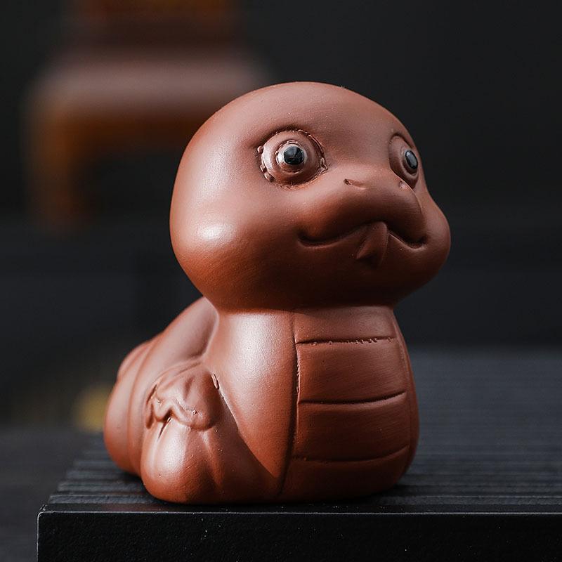 Purple Clay Tea Pet Small Ornament Zodiac Snake Handmade Creativity Can Care for Tea Set Accessories
Purple Clay Tea Pet Small Ornament Zodiac Snake Handmade Creativity Can Care for Tea Set Accessories