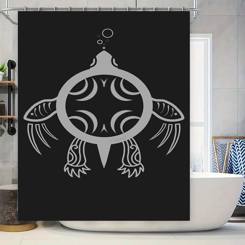 Modern Turtle Bath Mat Shower Curtain Set Bathroom Decor 3D Printed Black White Design Waterproof Fabric Perfect For Any Bathroo W60H190(CM)-1 Pcs
Modern Turtle Bath Mat Shower Curtain Set Bathroom Decor 3D Printed Black White Design Waterproof Fabric Perfect For Any Bathroo W60H190(CM)-1 Pcs