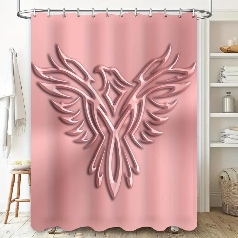 Pink Bathroom Shower Curtain With Feather Pattern Decorative Waterproof Fabric For Bathrooms Home Decoration Pink W60H190(CM)-1 Pcs
Pink Bathroom Shower Curtain With Feather Pattern Decorative Waterproof Fabric For Bathrooms Home Decoration Pink W60H190(CM)-1 Pcs
