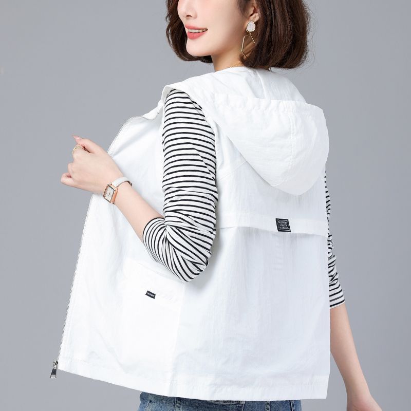 Женская тонкая куртка с солнцезащитным кремом и капюшоном, офисный повседневный жилет XL
Женская тонкая куртка с солнцезащитным кремом и капюшоном, офисный повседневный жилет XL