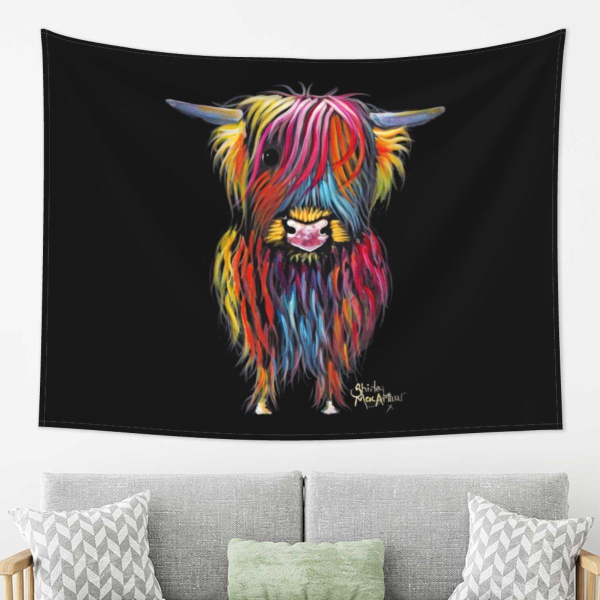 Scottish Hairy Highland Cow Tapestry Art Aesthetic Tapestries for Living Room Bedroom Decor Home Hippie Wall Cloth Wall Hanging 74x94cm(29x37in)
Scottish Hairy Highland Cow Tapestry Art Aesthetic Tapestries for Living Room Bedroom Decor Home Hippie Wall Cloth Wall Hanging 74x94cm(29x37in)