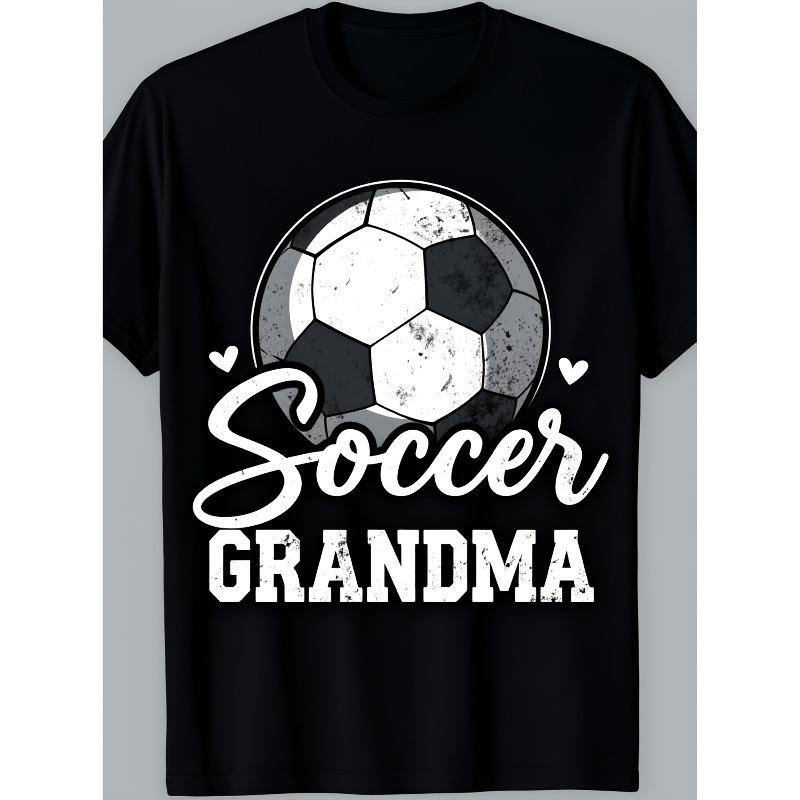 European Size Soccer Grandma Graphic TShirt Funny Soccer Ball & Heart Design with Soccer Mom & Grandma Lettering Casual Loose Fit Round Neck Tee 5XL різнокольоровий
European Size Soccer Grandma Graphic TShirt Funny Soccer Ball & Heart Design with Soccer Mom & Grandma Lettering Casual Loose Fit Round Neck Tee 5XL різнокольоровий