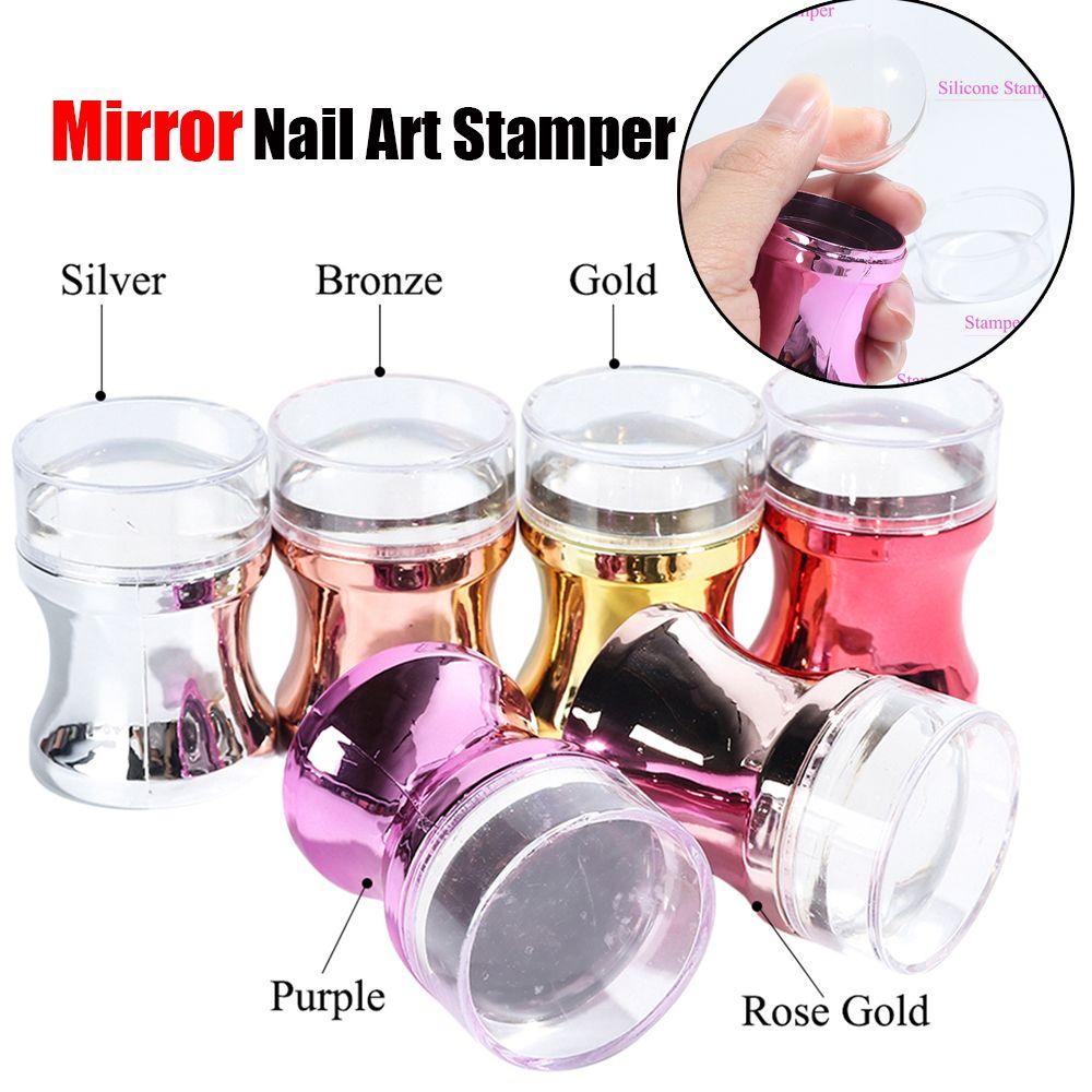 Colors Nail Tools Polish Transfer Template Manicure Scraper Clear Silicone Head Mirror Nail Stamper
Colors Nail Tools Polish Transfer Template Manicure Scraper Clear Silicone Head Mirror Nail Stamper