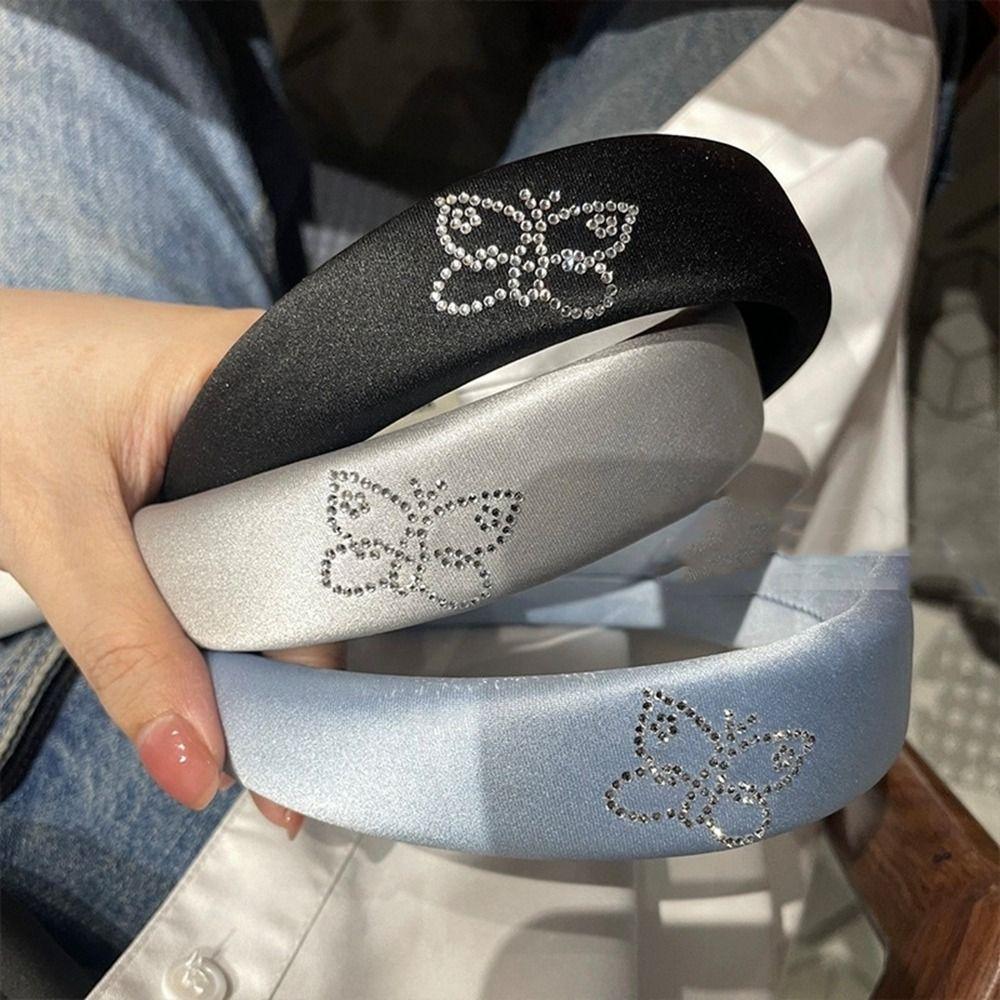 Y2K Butterfly Satin Headband Korean Style Sponge Hairband Sweet Rhinestone BB Clip Girl
Y2K Butterfly Satin Headband Korean Style Sponge Hairband Sweet Rhinestone BB Clip Girl