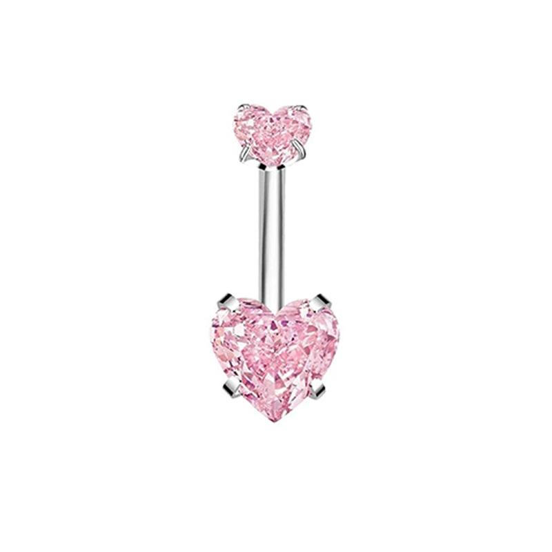 Women Silver Tone Titanium Steel Double Pink Heart Zircon Belly Button Ring Piercing Jewelry 1pcs розовый
Women Silver Tone Titanium Steel Double Pink Heart Zircon Belly Button Ring Piercing Jewelry 1pcs розовый