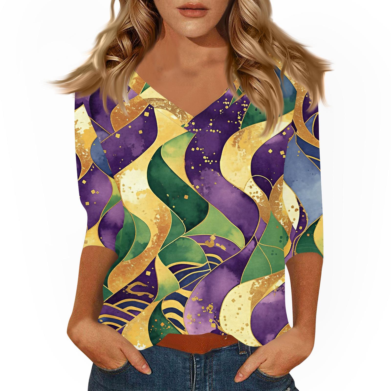 Жіноча футболка з принтом з рукавом 3/4, щоденна мода на вихідні, базовий V-подібний виріз, звичайний топ L зелений
Жіноча футболка з принтом з рукавом 3/4, щоденна мода на вихідні, базовий V-подібний виріз, звичайний топ L зелений