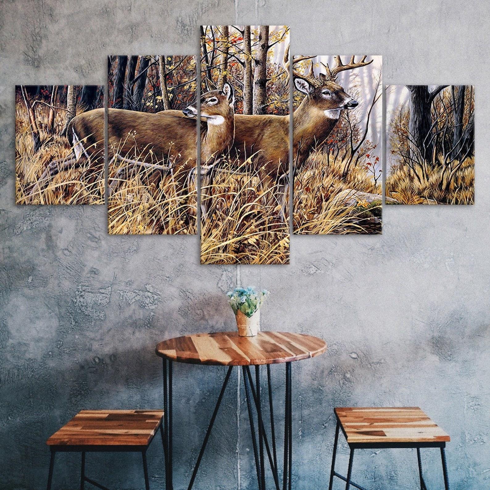 Forest Animals Deers Painting 5 Piece Five Panel Wall Canvas Print Modern Art Poster Picture Home Decor Gift For Him For Her 20X35 20X45 20X55CM
Forest Animals Deers Painting 5 Piece Five Panel Wall Canvas Print Modern Art Poster Picture Home Decor Gift For Him For Her 20X35 20X45 20X55CM