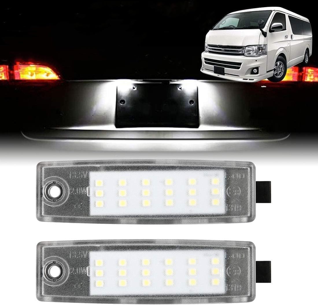 Kitazawa Shoji Toyota Hiace 200 Series LED License Lamp Set of 2 Number Plate Light LED Specification Custom Parts Genuine Replacement Type
Kitazawa Shoji Toyota Hiace 200 Series LED License Lamp Set of 2 Number Plate Light LED Specification Custom Parts Genuine Replacement Type