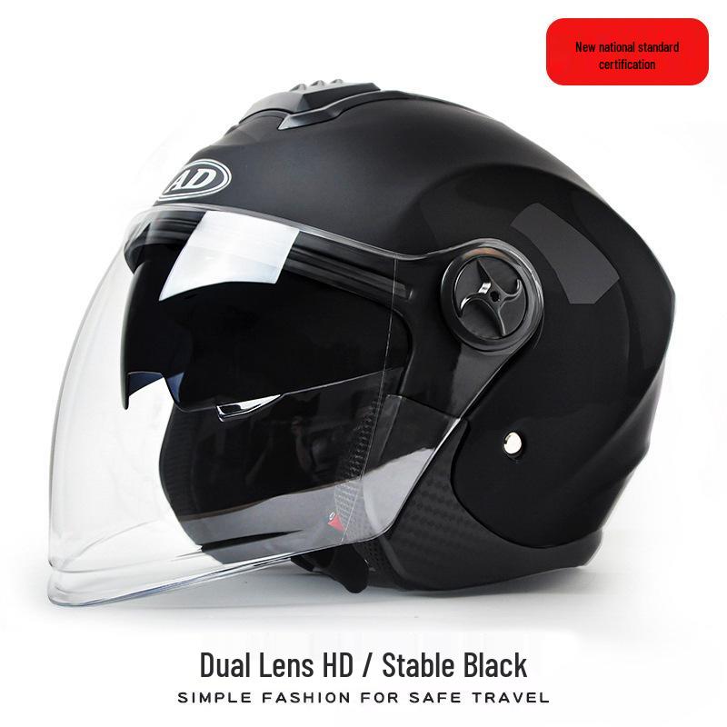 All-Season Universal Double Visor Electric Vehicle Half Helmet for Men and Women
All-Season Universal Double Visor Electric Vehicle Half Helmet for Men and Women