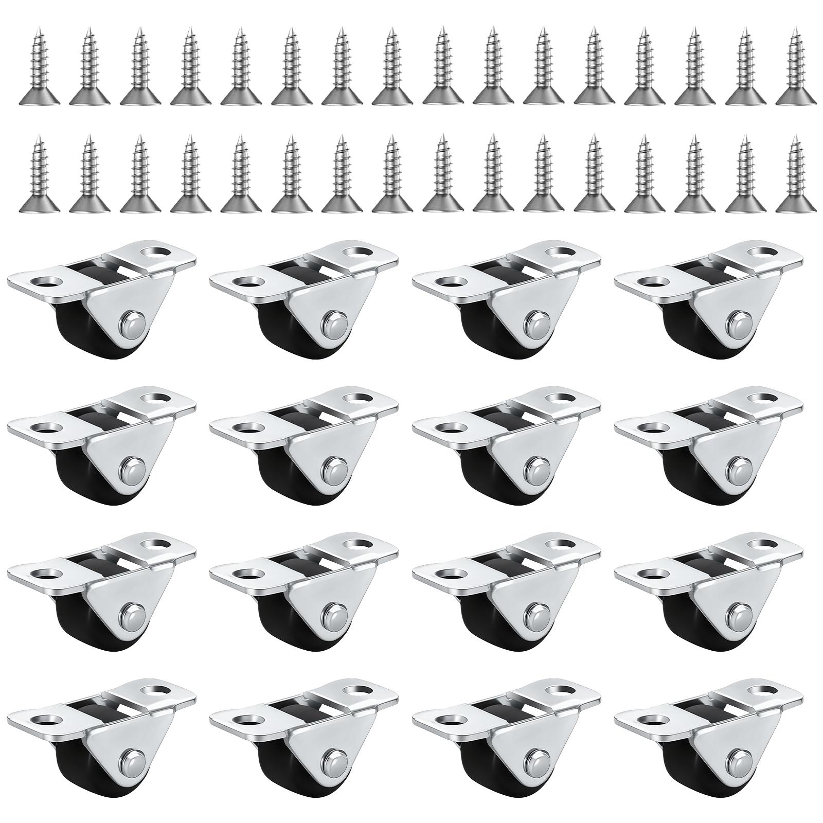 TPE Rubber Mini Casters Noise Reductions Wheel Metal Frame 360 Rotate Design for Cabinets Chairs Tables Quick Install 0.5 inches
TPE Rubber Mini Casters Noise Reductions Wheel Metal Frame 360 Rotate Design for Cabinets Chairs Tables Quick Install 0.5 inches