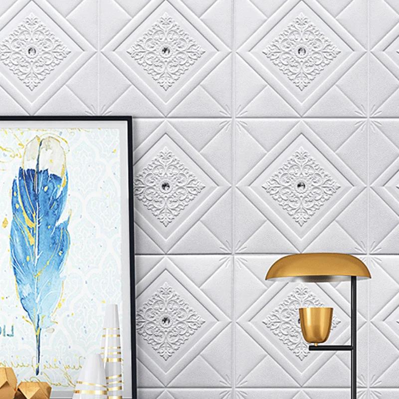 12pcs 3D Wall Panel Home Decoration Wall Sticker Living Room Foam Self-Adhesive Wallpaper Waterproof And Mildew-Proof Wallpaper 35cmx35cmx12pcs
12pcs 3D Wall Panel Home Decoration Wall Sticker Living Room Foam Self-Adhesive Wallpaper Waterproof And Mildew-Proof Wallpaper 35cmx35cmx12pcs