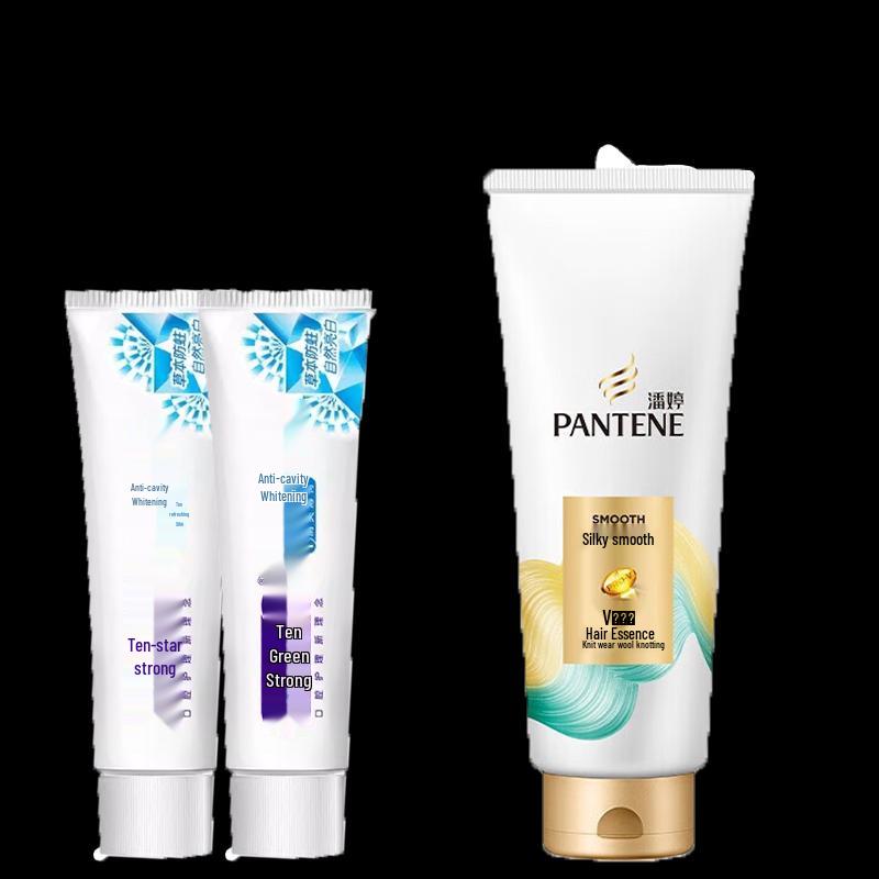 Suke Anti-Cavity Whitening Toothpaste & Pantene Silky Smooth Conditioner Set
Suke Anti-Cavity Whitening Toothpaste & Pantene Silky Smooth Conditioner Set