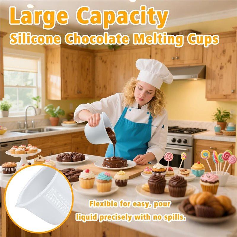 Chocolate For Melting Silicone Cups(2PCS), 600Ml& 1000Ml For Chocolate Melter Baking Supplies DIY Chocolate Molds белый
Chocolate For Melting Silicone Cups(2PCS), 600Ml& 1000Ml For Chocolate Melter Baking Supplies DIY Chocolate Molds белый