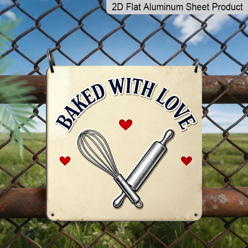 2D Flat 1pc, Outdoor Wall Art, Baked with Love Sign, Kitchen Wall Art, Bakery Decoration, Cafe Display, Rustic Farmhouse Style, Vintage Cozy Decor 20*20cm
2D Flat 1pc, Outdoor Wall Art, Baked with Love Sign, Kitchen Wall Art, Bakery Decoration, Cafe Display, Rustic Farmhouse Style, Vintage Cozy Decor 20*20cm