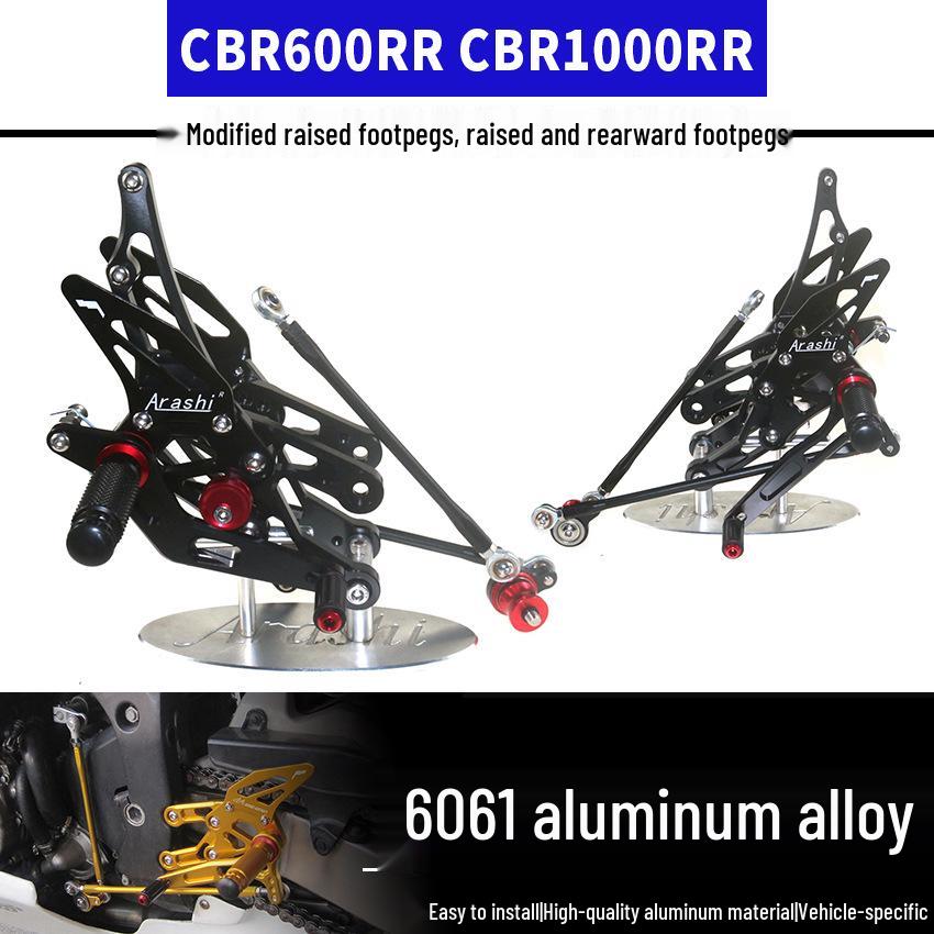 Modified Riser Footpegs for Honda CBR600RR (03-06) / CBR1000RR (04-07) Black
Modified Riser Footpegs for Honda CBR600RR (03-06) / CBR1000RR (04-07) Black