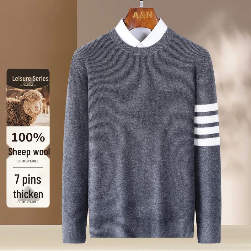 Men s Heavyweight 100% Merino Wool Striped Semi-High Collar Sweater 3XL /56
Men s Heavyweight 100% Merino Wool Striped Semi-High Collar Sweater 3XL /56