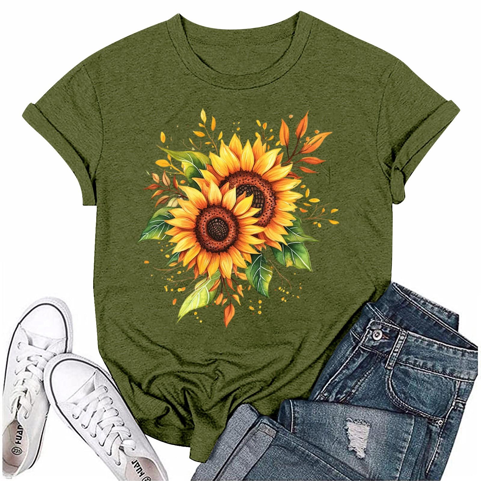 Женская мода с принтом, круглым вырезом, коротким рукавом, футболка, пуловер, топ L армия зеленый
Женская мода с принтом, круглым вырезом, коротким рукавом, футболка, пуловер, топ L армия зеленый