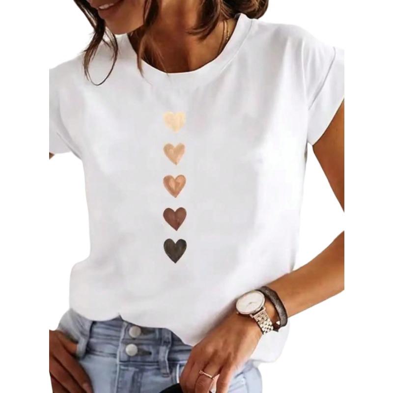 Resort style spring and summer women s love graphic print women s short-sleeved T-shirt XL
Resort style spring and summer women s love graphic print women s short-sleeved T-shirt XL