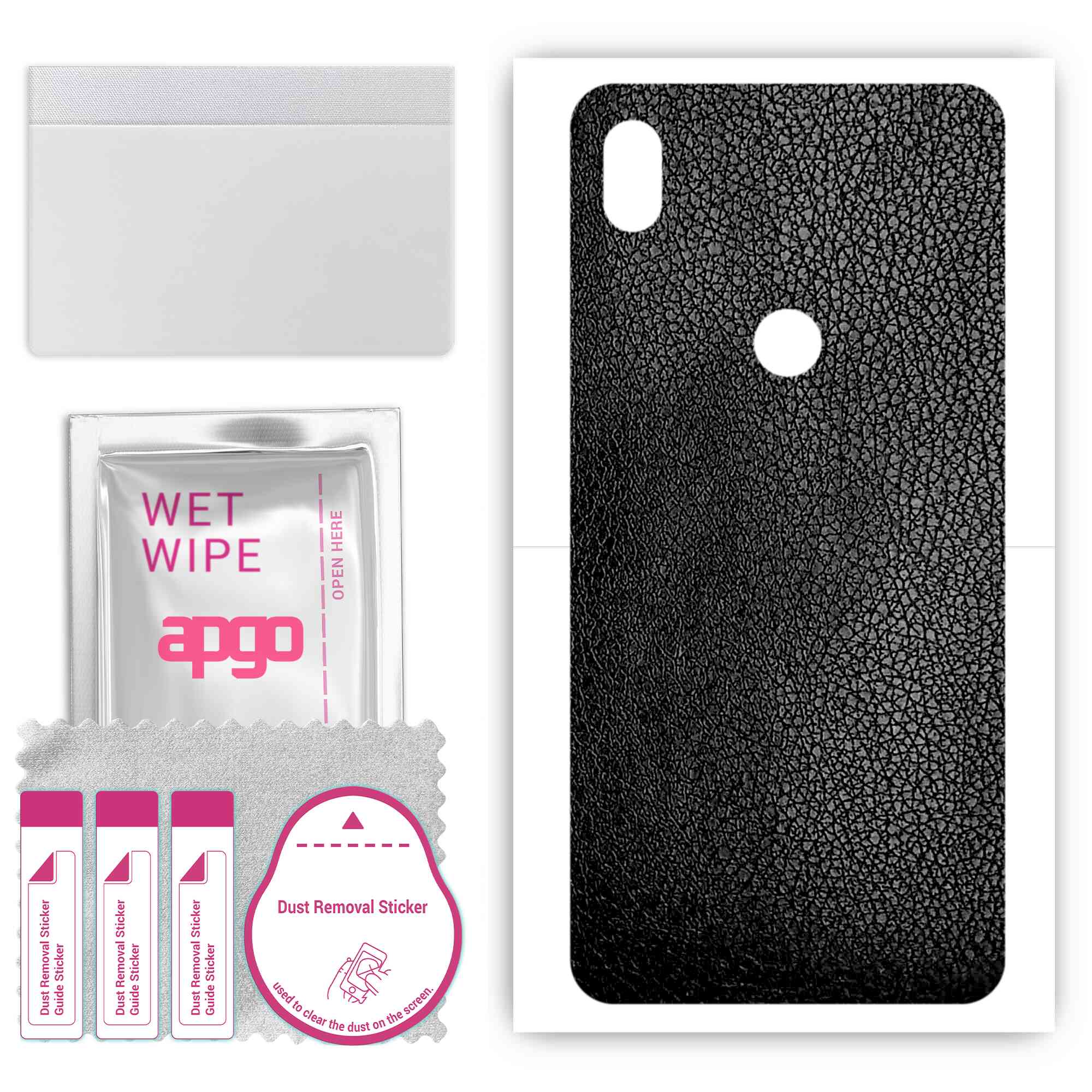 apgo Protective Skin Sticker for the back compatible with Alcatel Lumos, Wrap Film, Foil, Vinyl - Pattern Black Leather
apgo Protective Skin Sticker for the back compatible with Alcatel Lumos, Wrap Film, Foil, Vinyl - Pattern Black Leather