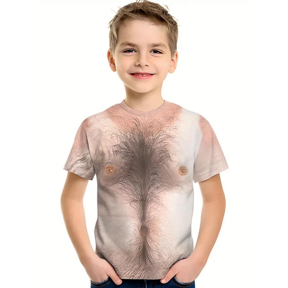 Muscle Kids T-Shirt Muscle Print T-Shirt Summer Beach Holiday Boy Short Sleeve 3D Digital Printing T-Shirt Casual Children Tops 100
Muscle Kids T-Shirt Muscle Print T-Shirt Summer Beach Holiday Boy Short Sleeve 3D Digital Printing T-Shirt Casual Children Tops 100