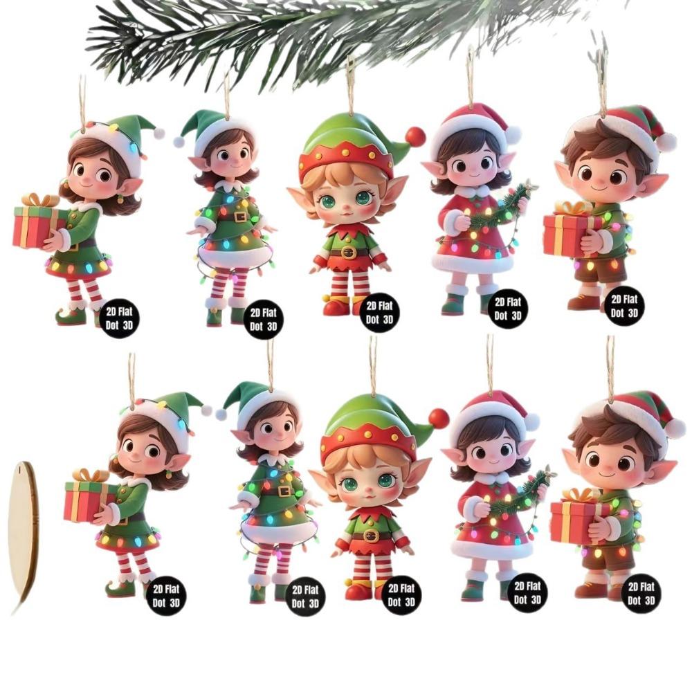 10Pcs Set Cute Christmas Pendant Elf Figure Hanging Ornament New Xmas Tree Ornament Holiday Decor 8CM
10Pcs Set Cute Christmas Pendant Elf Figure Hanging Ornament New Xmas Tree Ornament Holiday Decor 8CM
