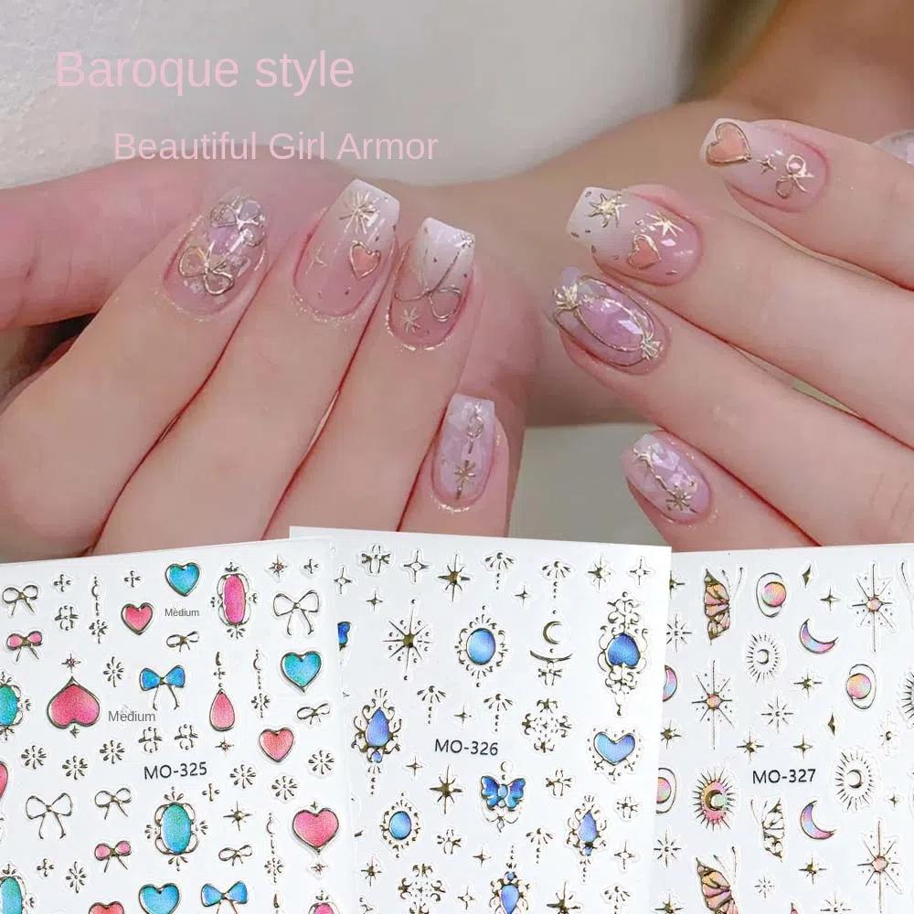 Bowknot Bohemian Nail Stickers Gems Shape Luxury Nail Decorations Baroque Nail Decals Lady/Girls MO-327
Bowknot Bohemian Nail Stickers Gems Shape Luxury Nail Decorations Baroque Nail Decals Lady/Girls MO-327